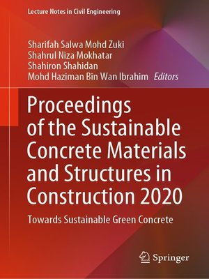 cover image of Proceedings of the Sustainable Concrete Materials and Structures in Construction 2020